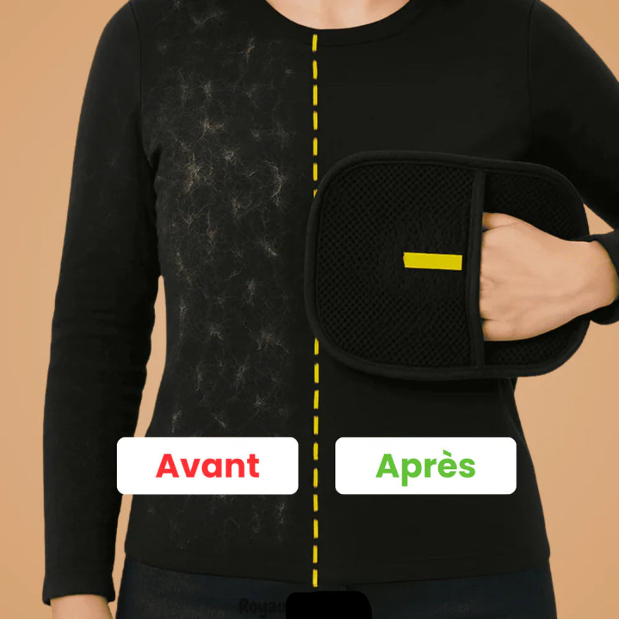 Gant anti-poils voiture & tapis — électrostatique double face