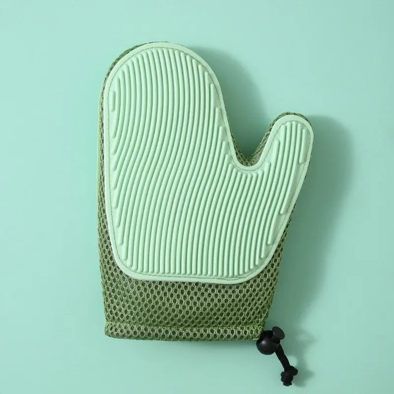 Gant de toilettage double face