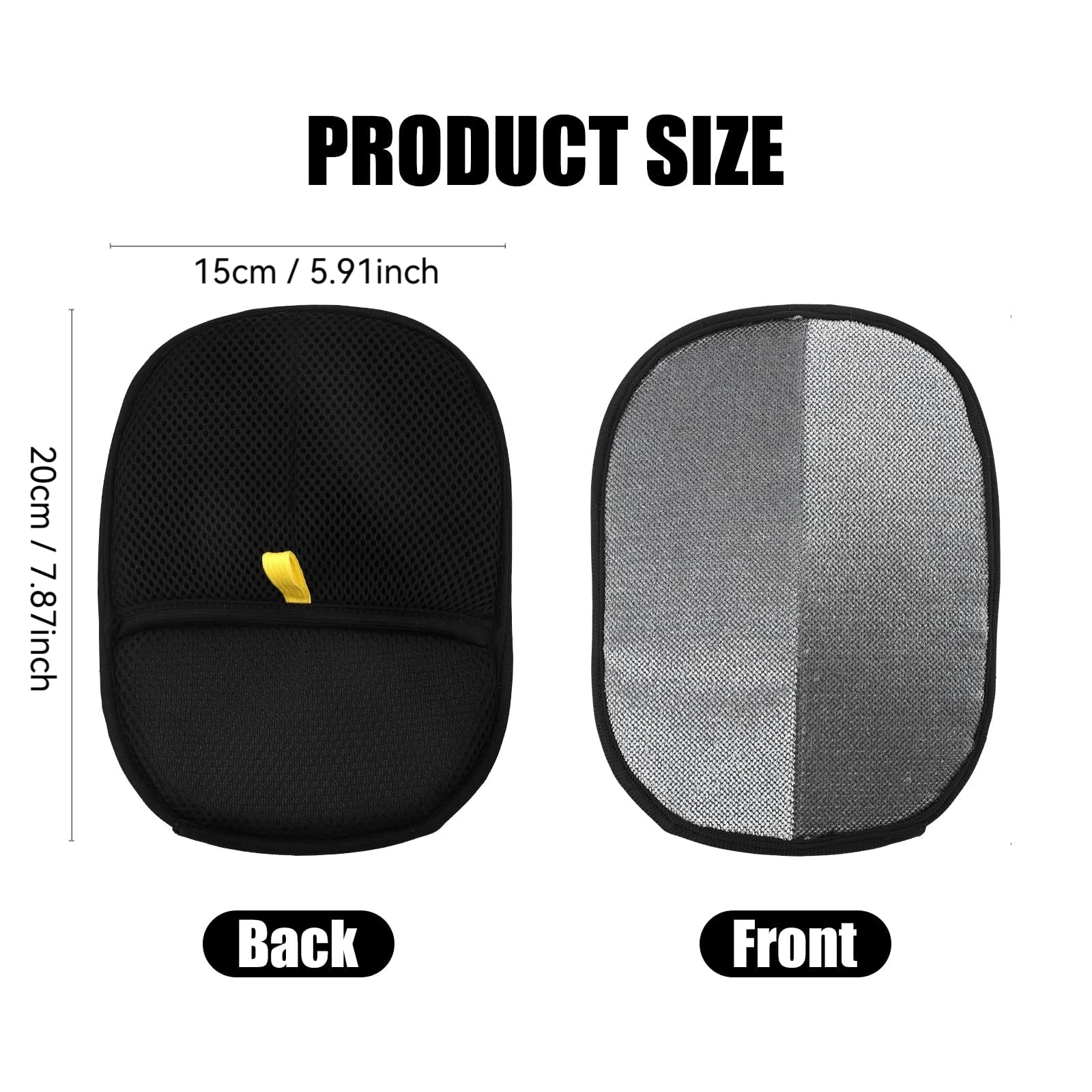 Gant anti-poils voiture & tapis — électrostatique double face