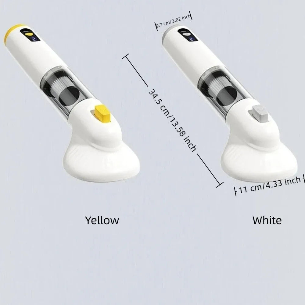 Brosse aspirante sans fil — toilettage & aspiration 2-en-1