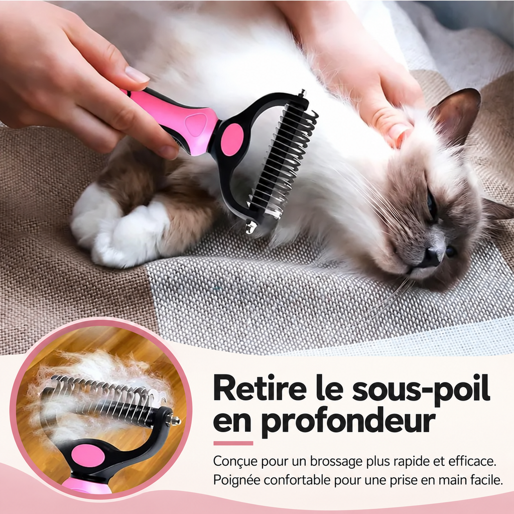 Brosse démêlante autonettoyante Floomy — vue du produit