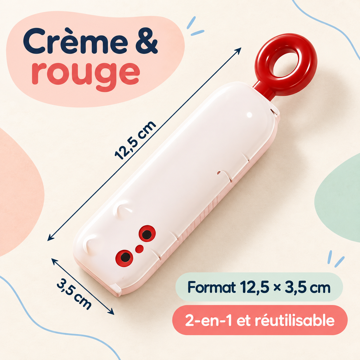 Rouleau adhésif lavable pour poils de chien et chat