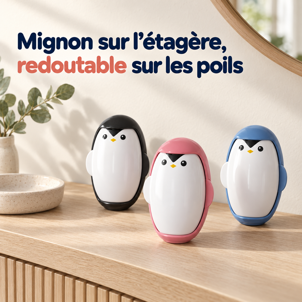Rouleau anti-poils Pingouin Floomy — vue du produit